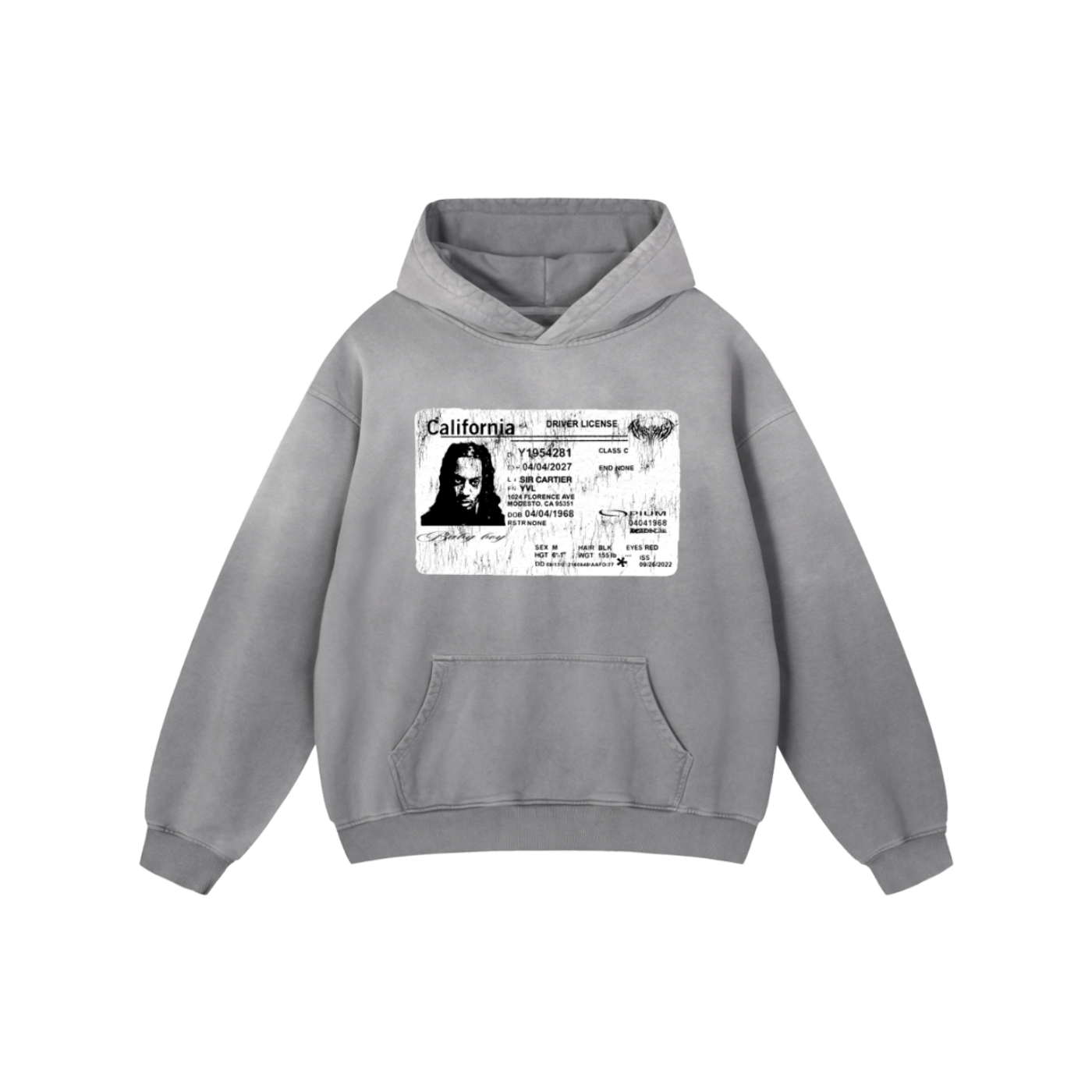 Washed Carti Id Hoodie
