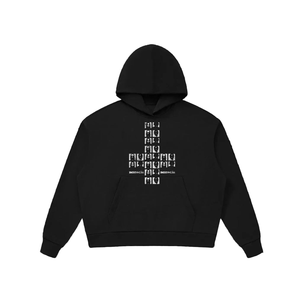 UPSIDE-DOWN CROSS HOODIE
