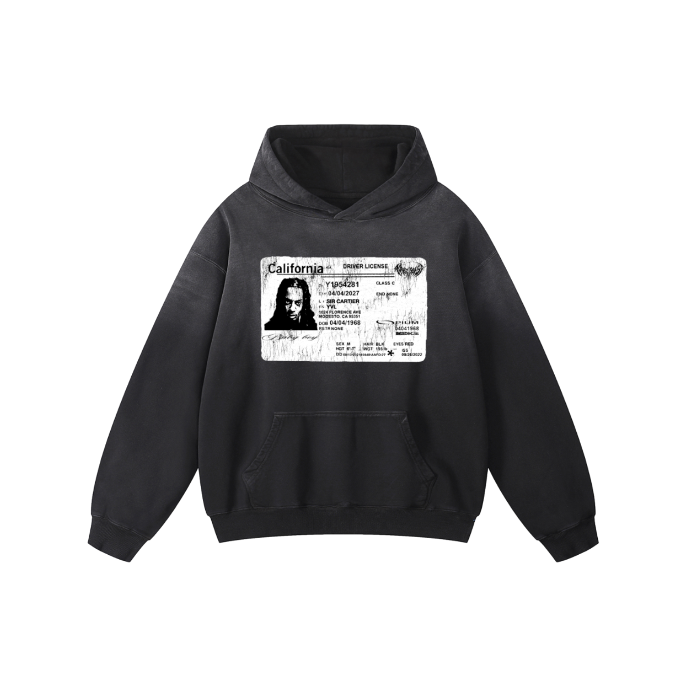 Washed Carti Id Hoodie