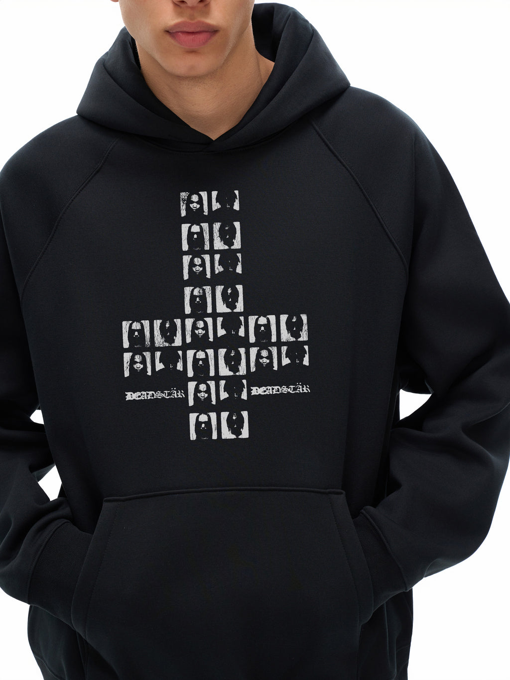 UPSIDE-DOWN CROSS HOODIE